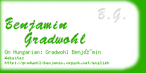 benjamin gradwohl business card